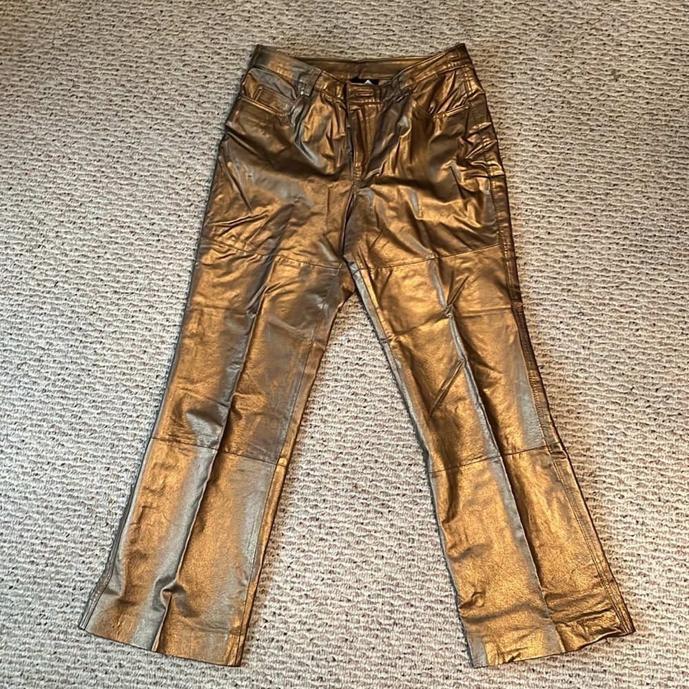 Ladies genuine leather pants